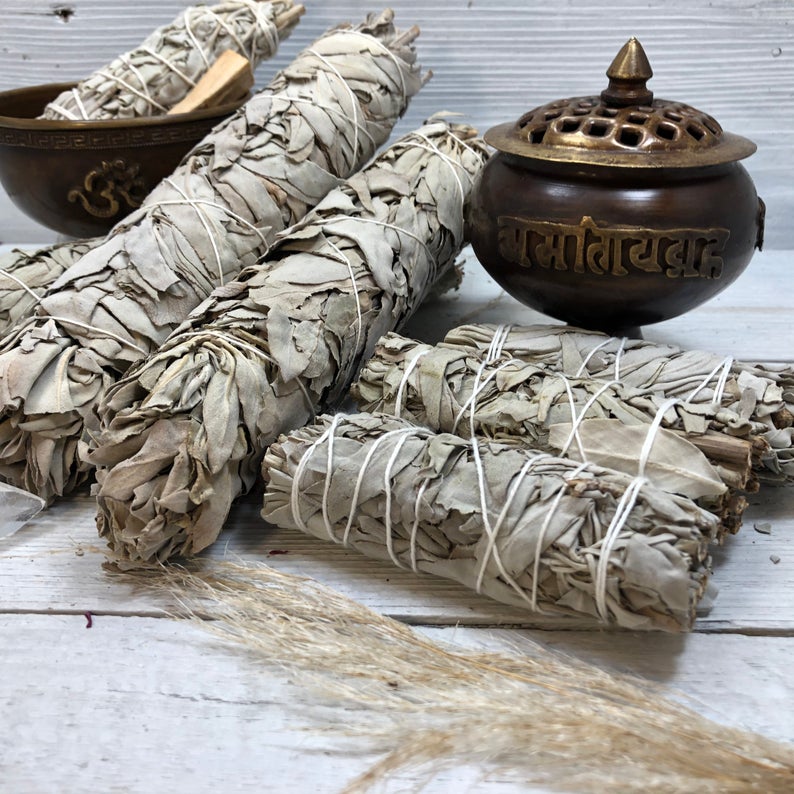 Smudge California White Sage - Extra large 9" / 23cm - 2 pack
