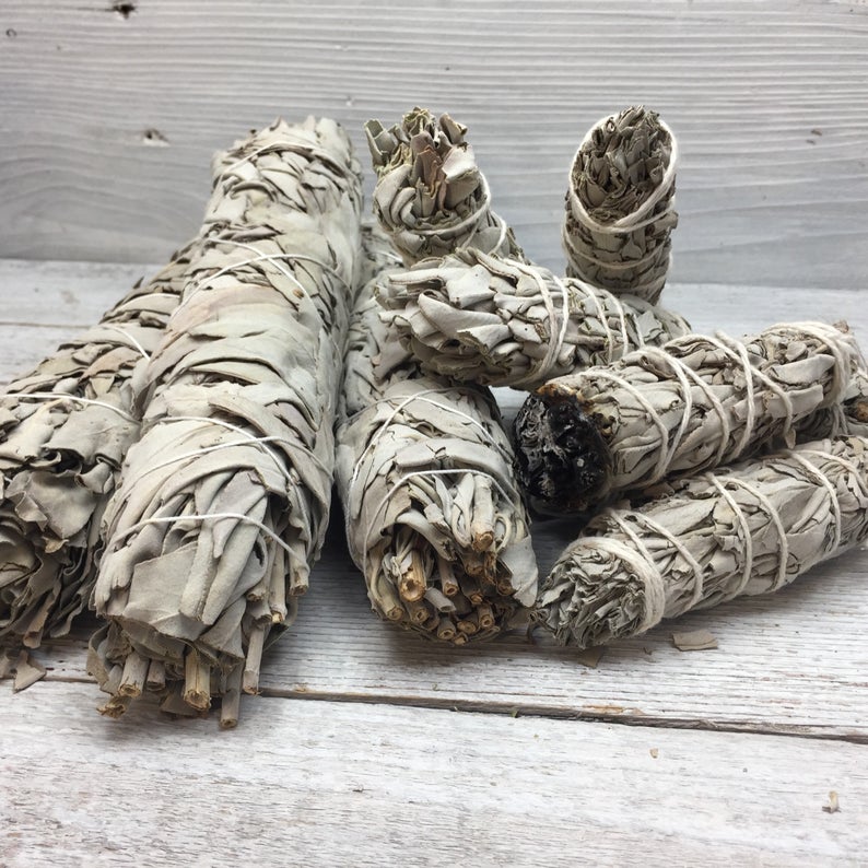 Smudge California White Sage - Extra large 9" / 23cm - 2 pack