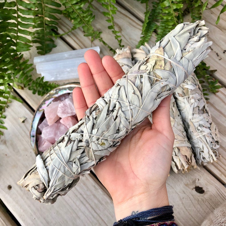 Smudge California White Sage - Extra large 9" / 23cm - 2 pack