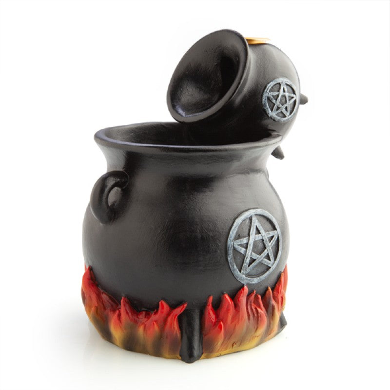 Witches' Cauldrons with LED Flames Backflow Burner
