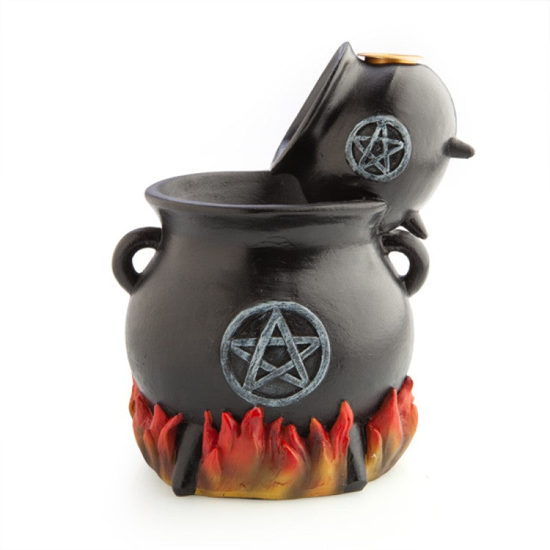 Witches' Cauldrons with LED Flames Backflow Burner