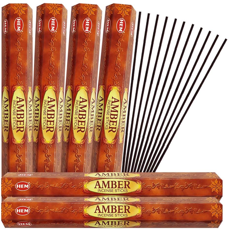 HEM Hexa Amber Incense Scents 120 Sticks