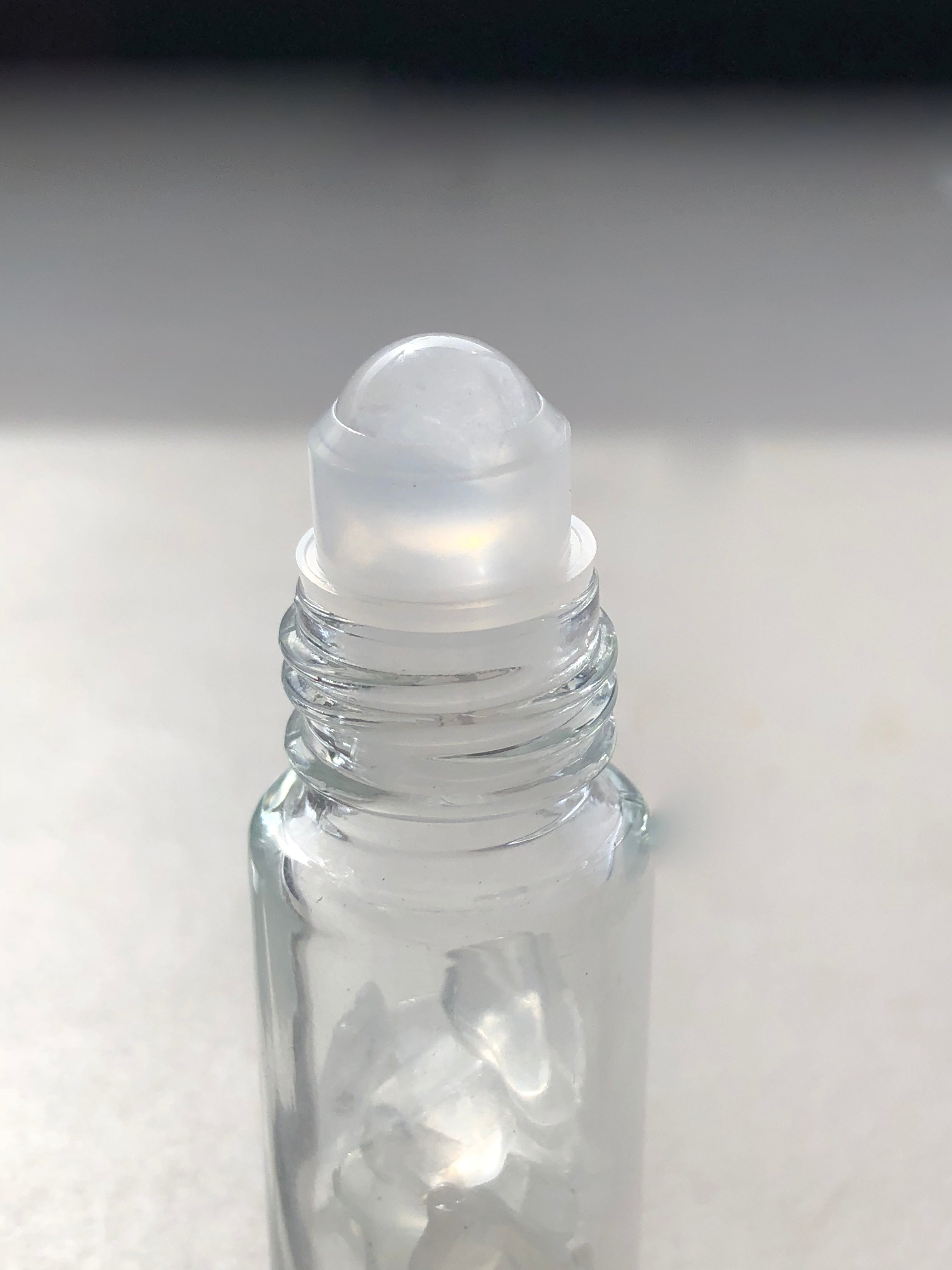 Clear Quartz Essential Oil Roll On Roller Bottles