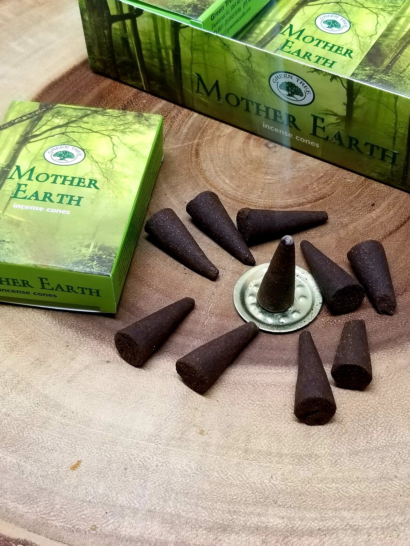 120x Green Tree Mother Earth Incense Cones