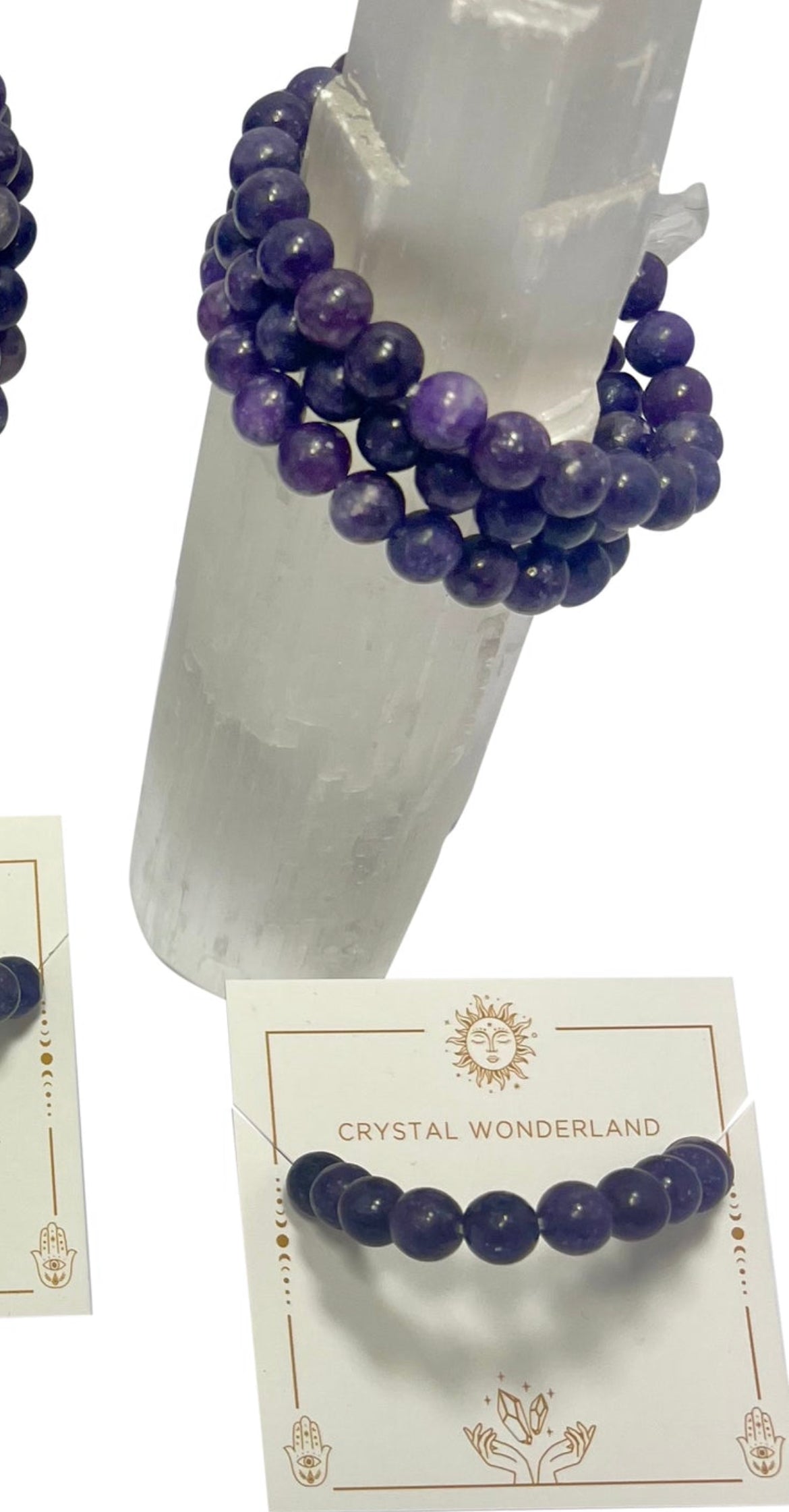 Lepitolite Crystal Beads Bracelet - 8mm