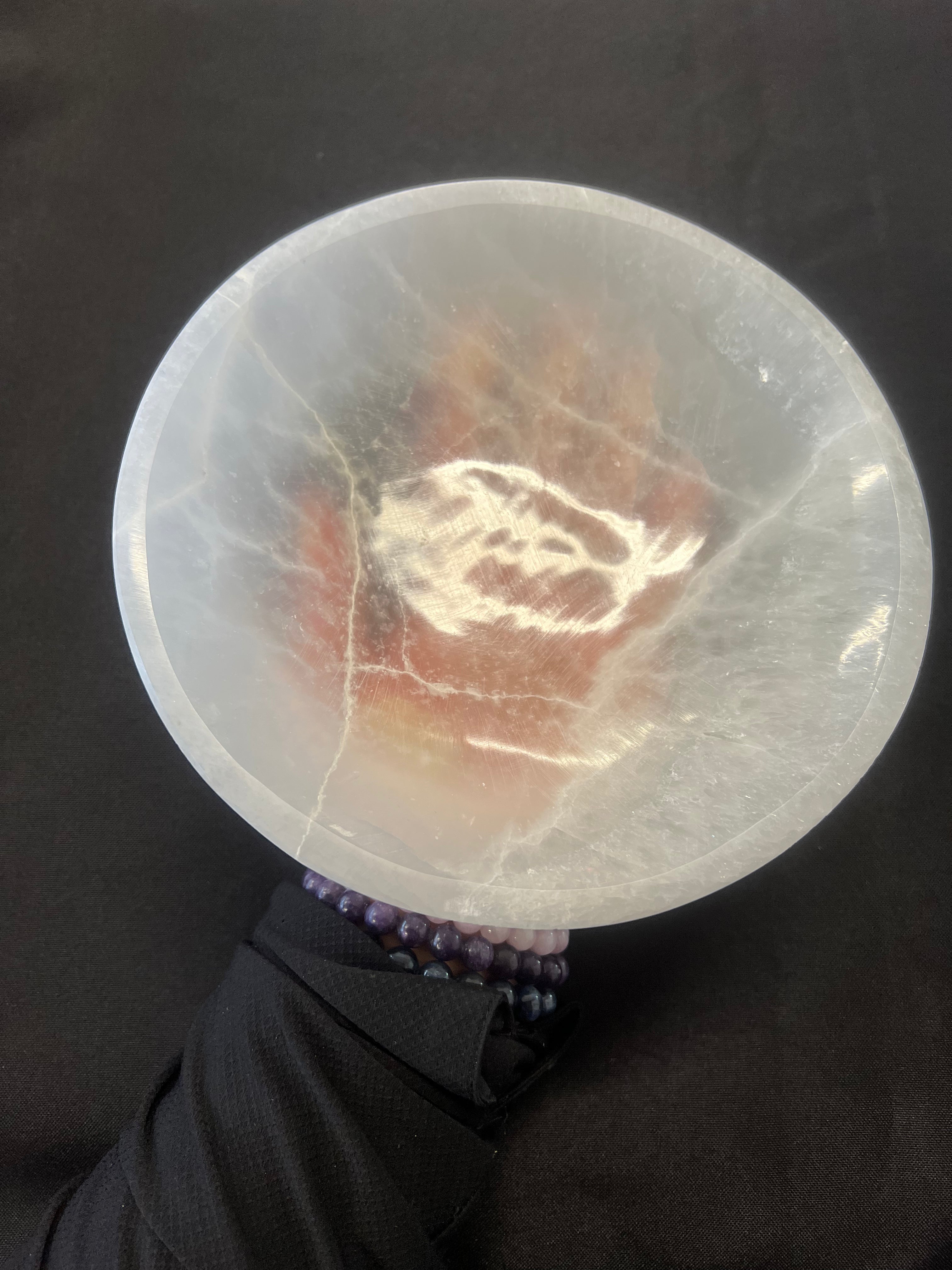 Selenite Bowl Round Large 15cm