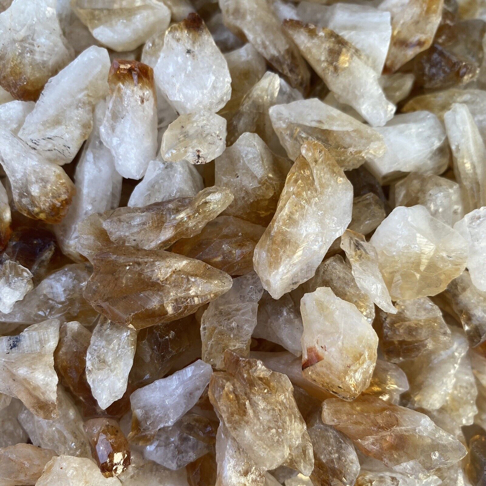 Small Citrine Points Natural Crystal Stones 200gm