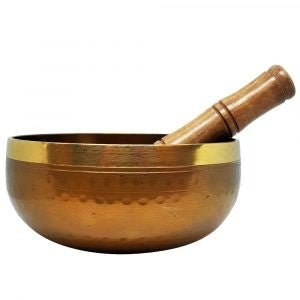 Singing Bowl Hammered Brass 12.5cm