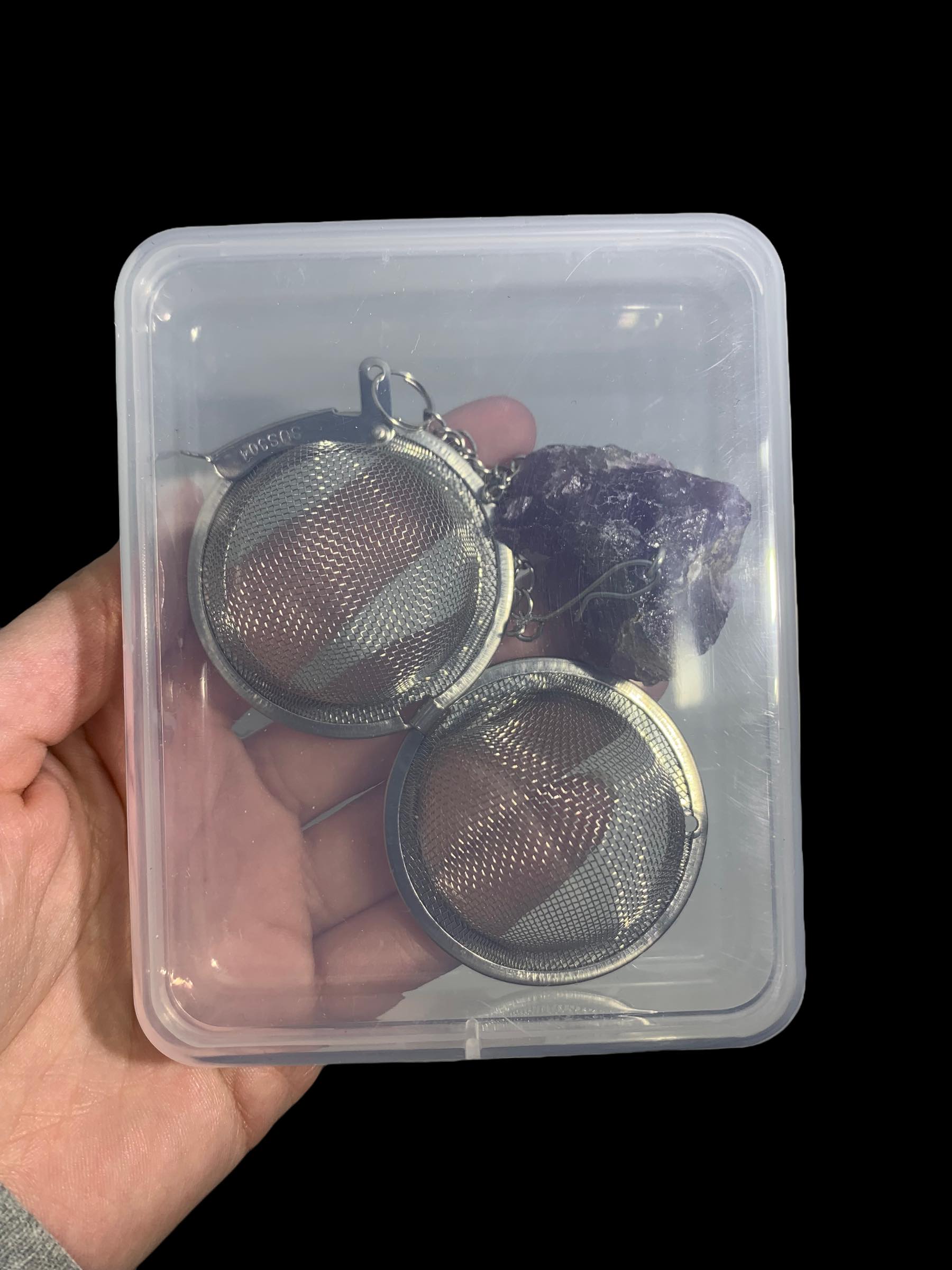 Amethyst Tea Strainer Ball