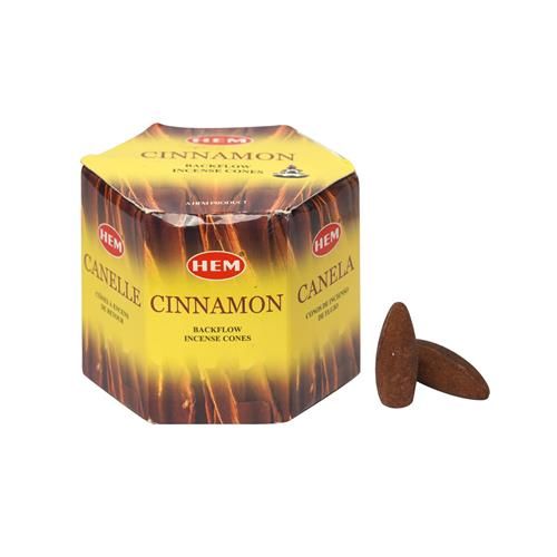 HEM - Cinnamon Backflow Incense 80 Cones